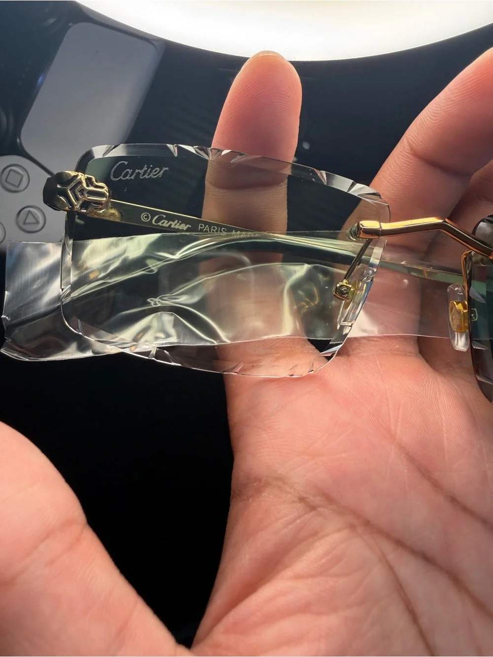 Cartier rimless sunglasses